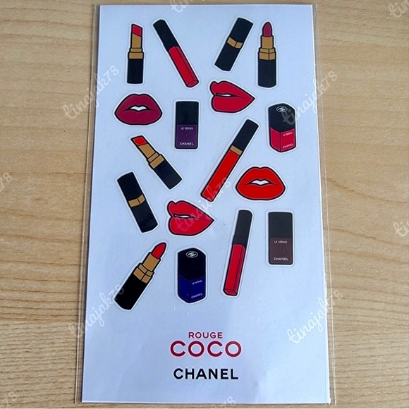 New Chanel Coco Rouge Stickers - Picture 1 of 3